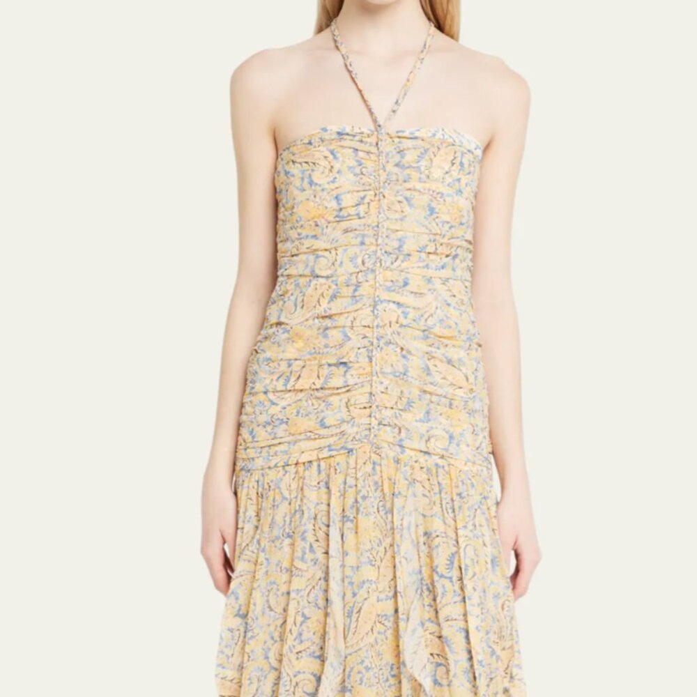 VERONICA BEARD - Lucine Halter Maxi Dress